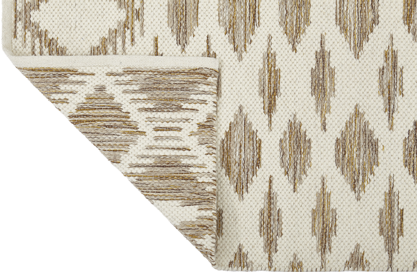Liv Interior IDUN Wool Tæppe 70 x 250 cm - Caramel/Cream