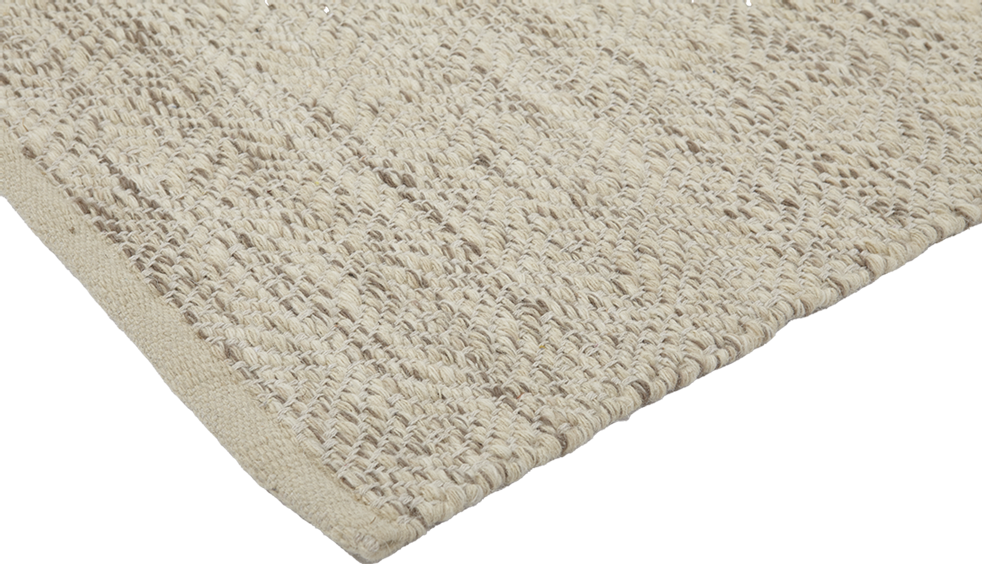 Liv Interior BRAGI Wool Tæppe 70 x 140 cm - Cream/Beige