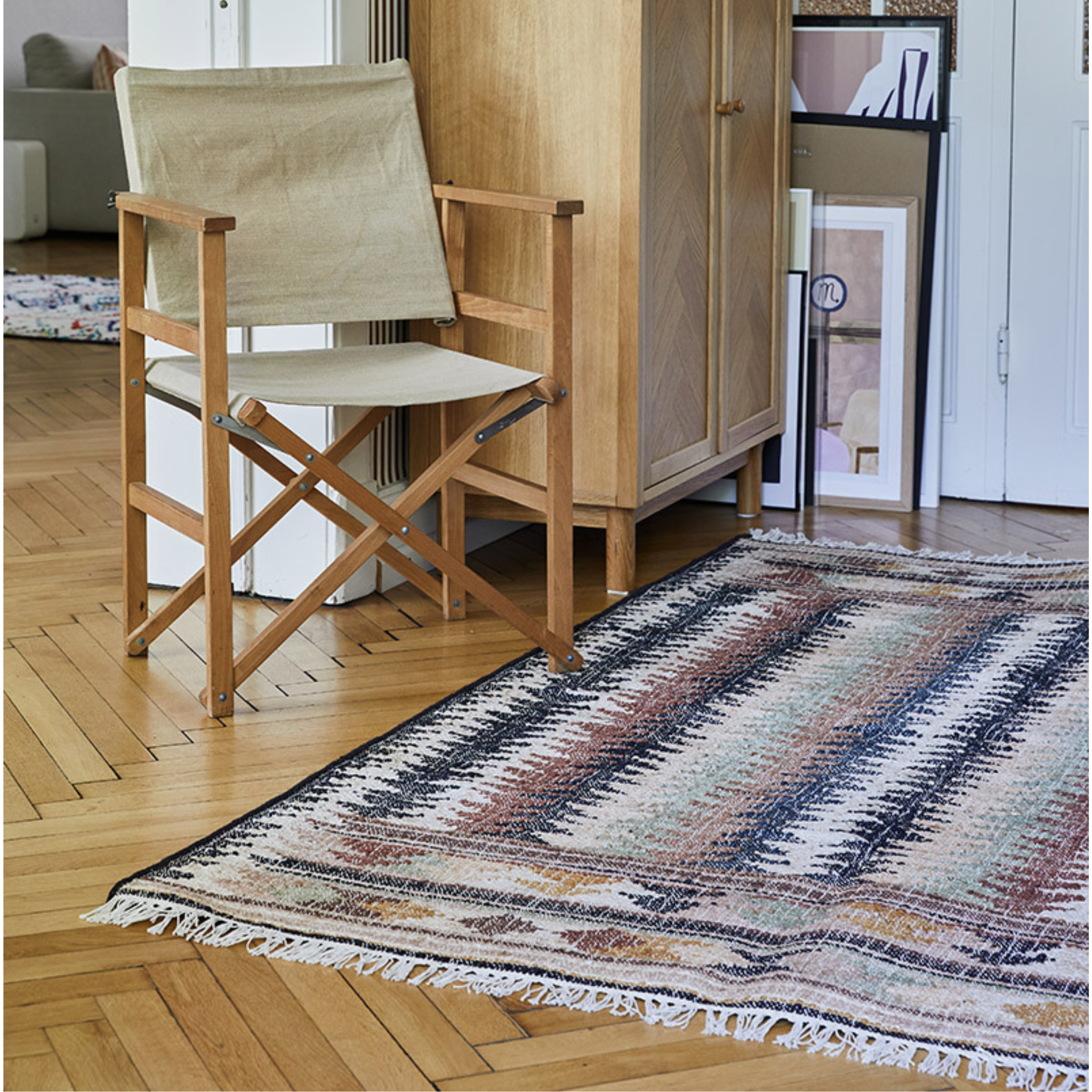 Liv Interior Jute Kelim FIR Tæppe 90 x 120 cm