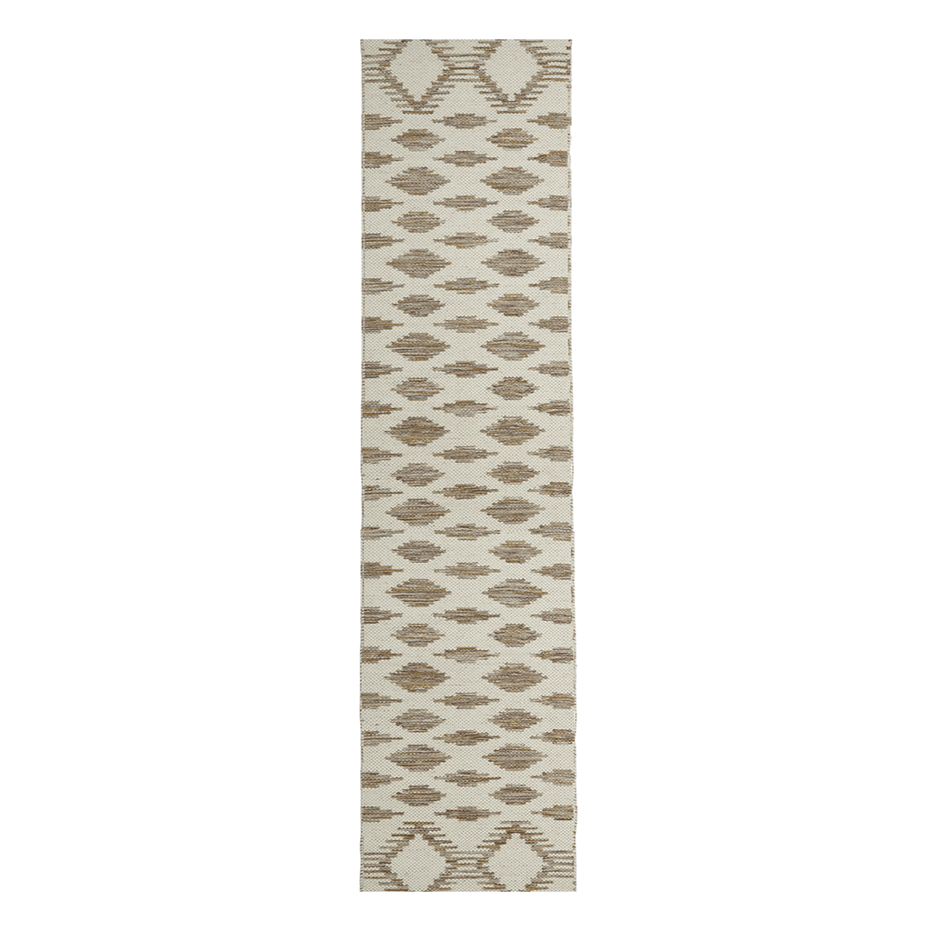 Liv Interior IDUN Wool Tæppe 70 x 250 cm - Caramel/Cream