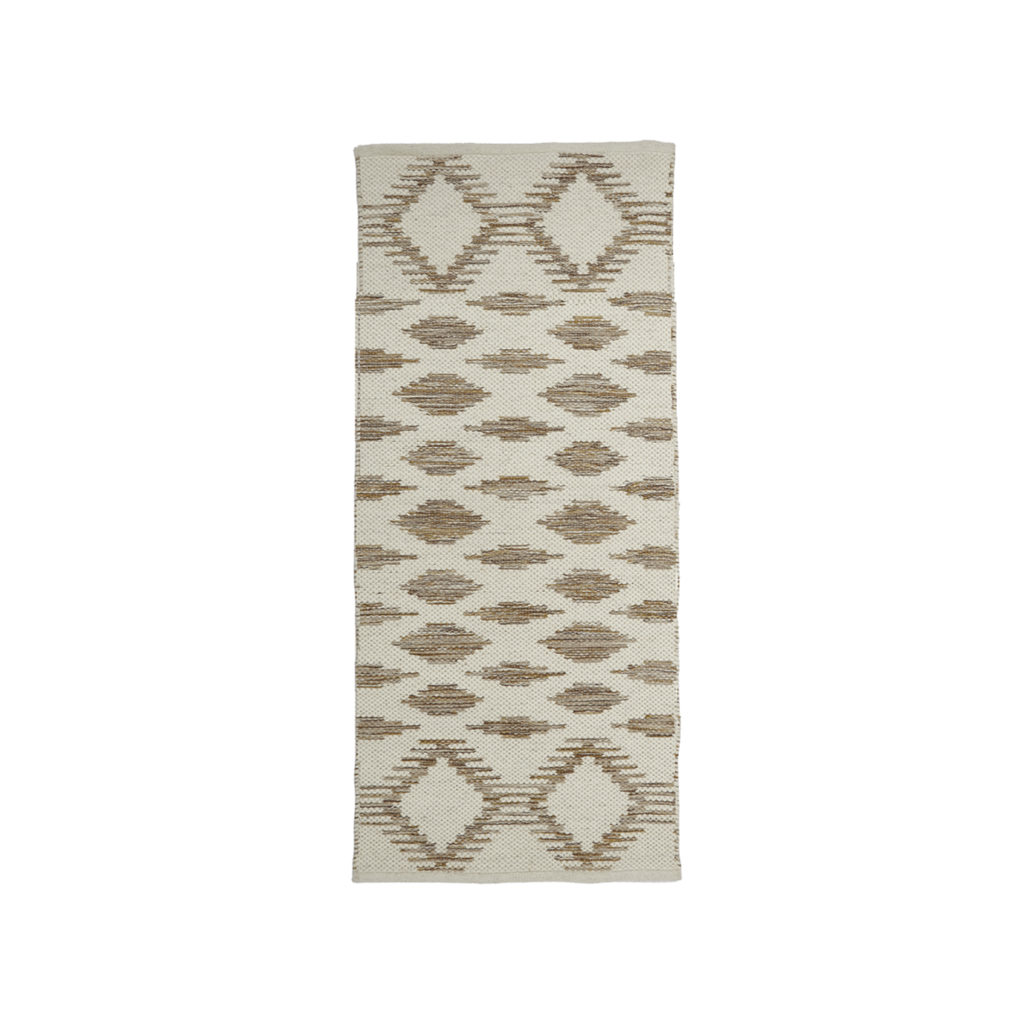 Liv Interior IDUN Wool Tæppe 70 x 140 cm - Cream/Caramel