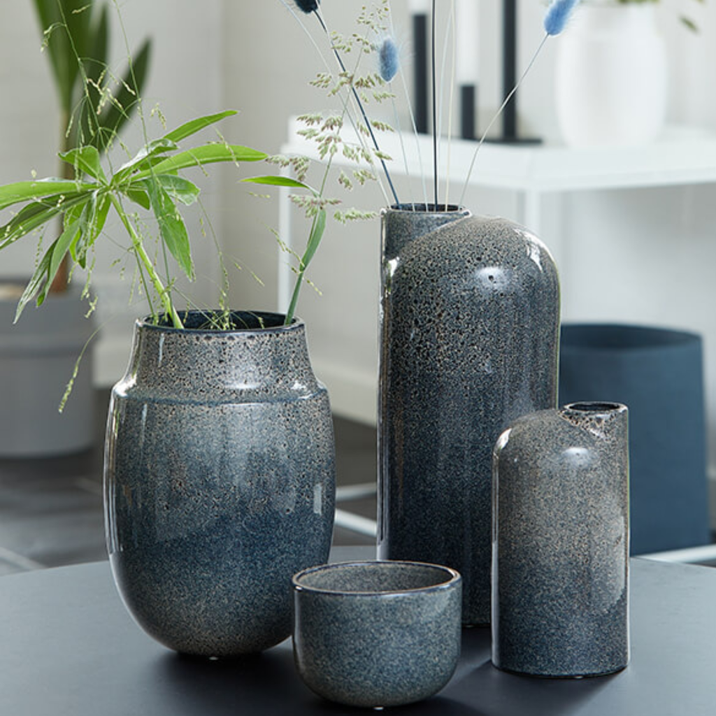 Lübech Living Aya Vase - Dark Blue Stone