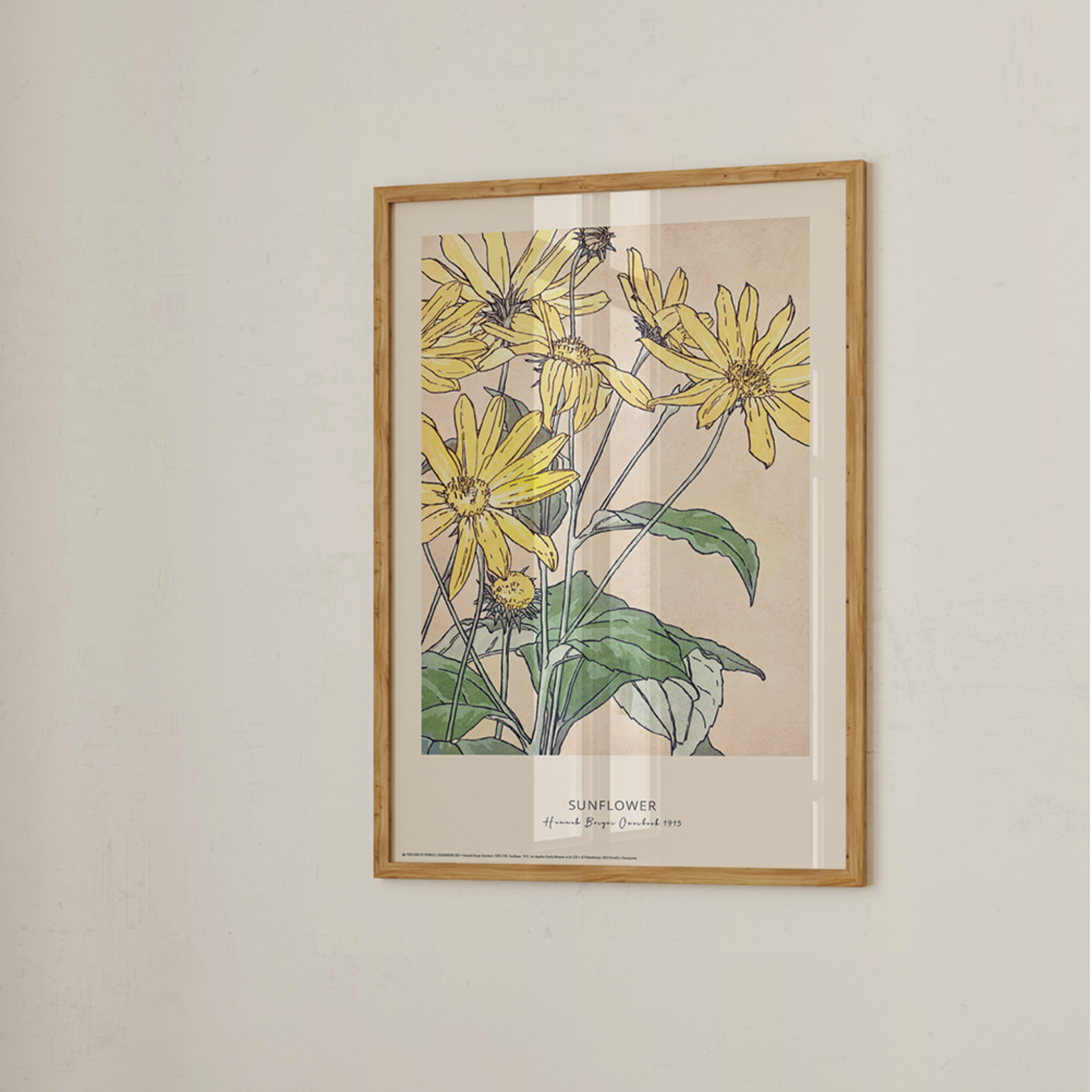 Hannah Borger Overbeck "Sunflower" Plakat 42 x 60 cm