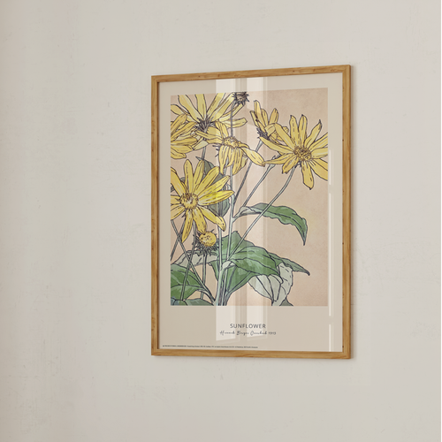 Hannah Borger Overbeck "Sunflower" Plakat 42 x 60 cm