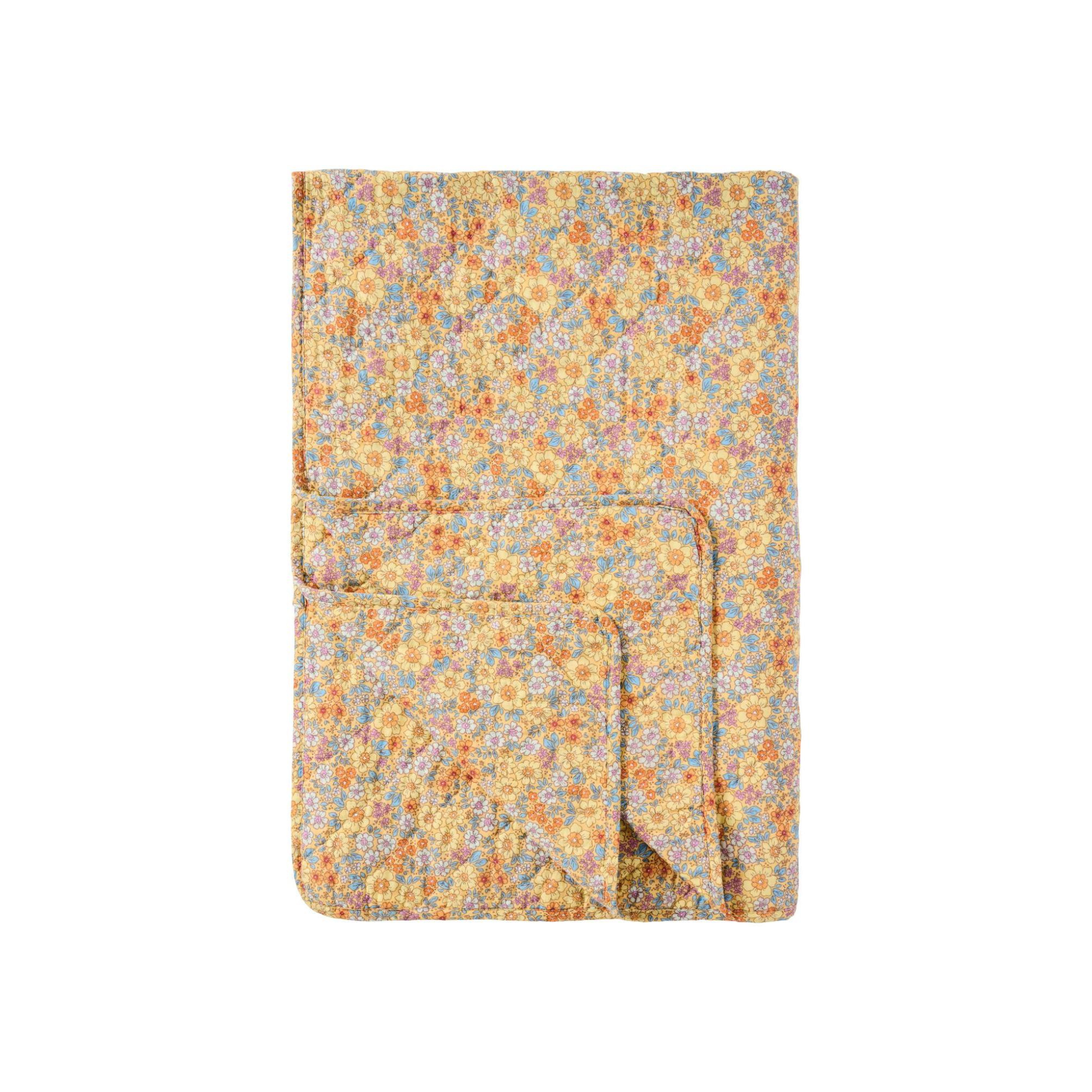 Ib Laursen Quilt Plaid - Gul/Blå/Orange/Lilla