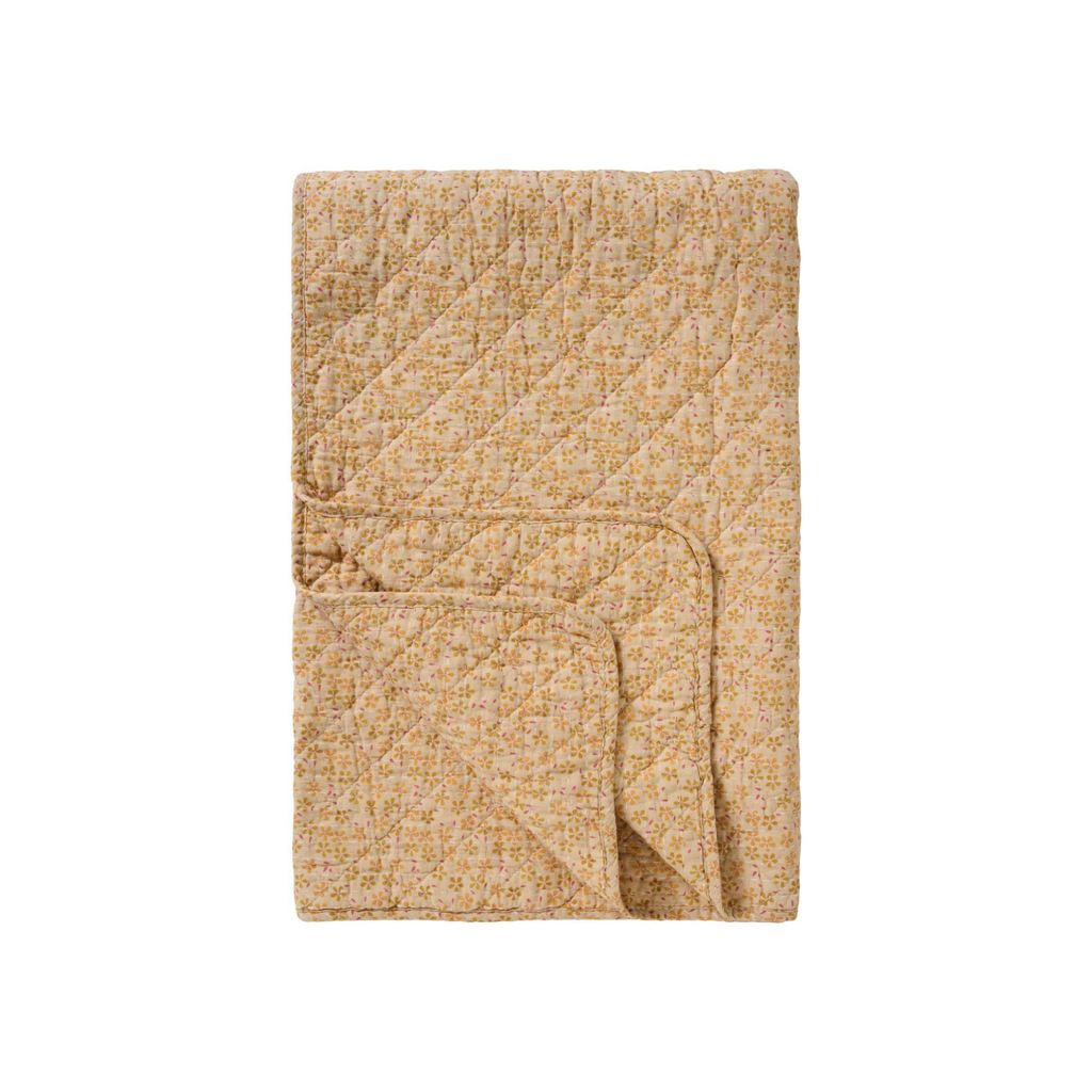 Ib Laursen Quilt Plaid - Beige/Gul/Grøn/Hindbær