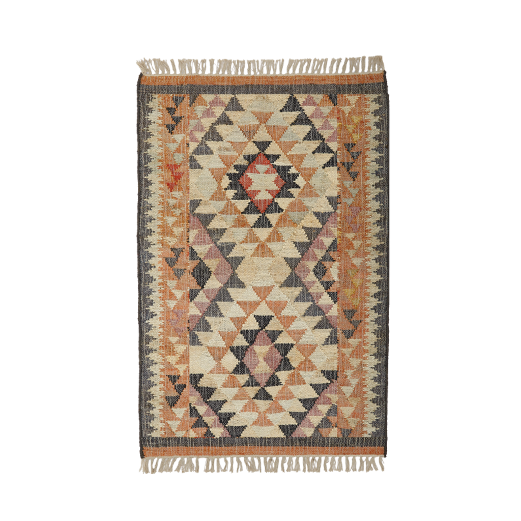 Liv Interior Jute Kelim LULU Tæppe 90x120 cm