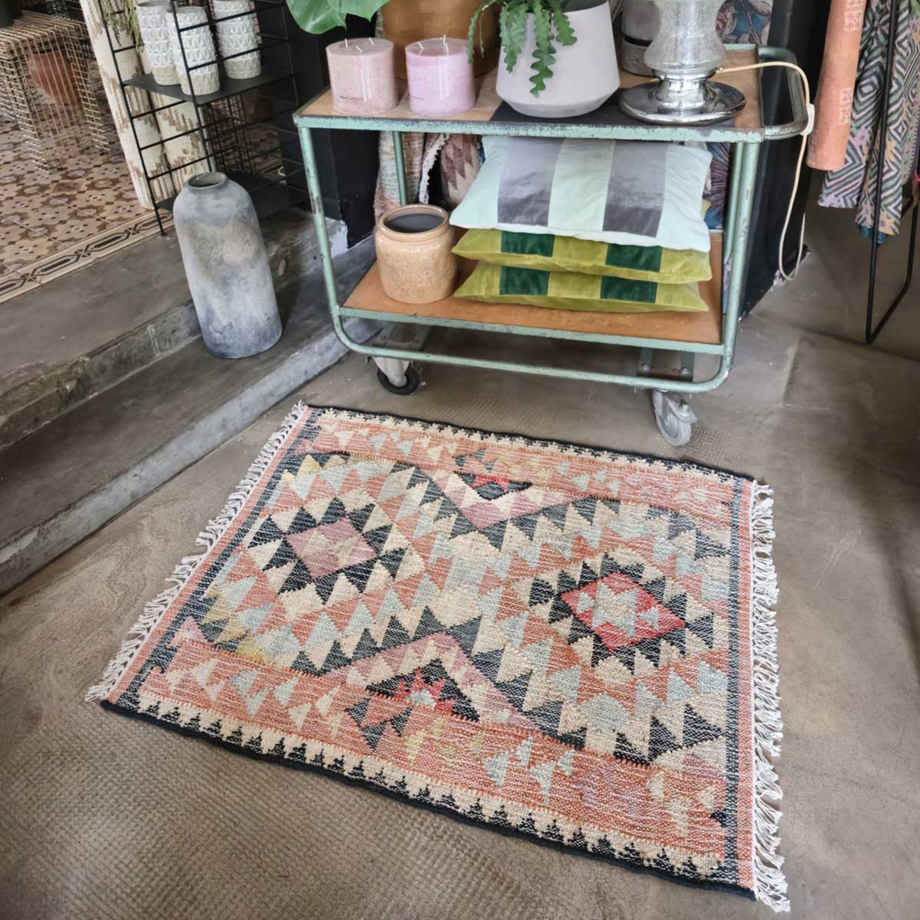 Liv Interior Jute Kelim LULU Tæppe 90x120 cm