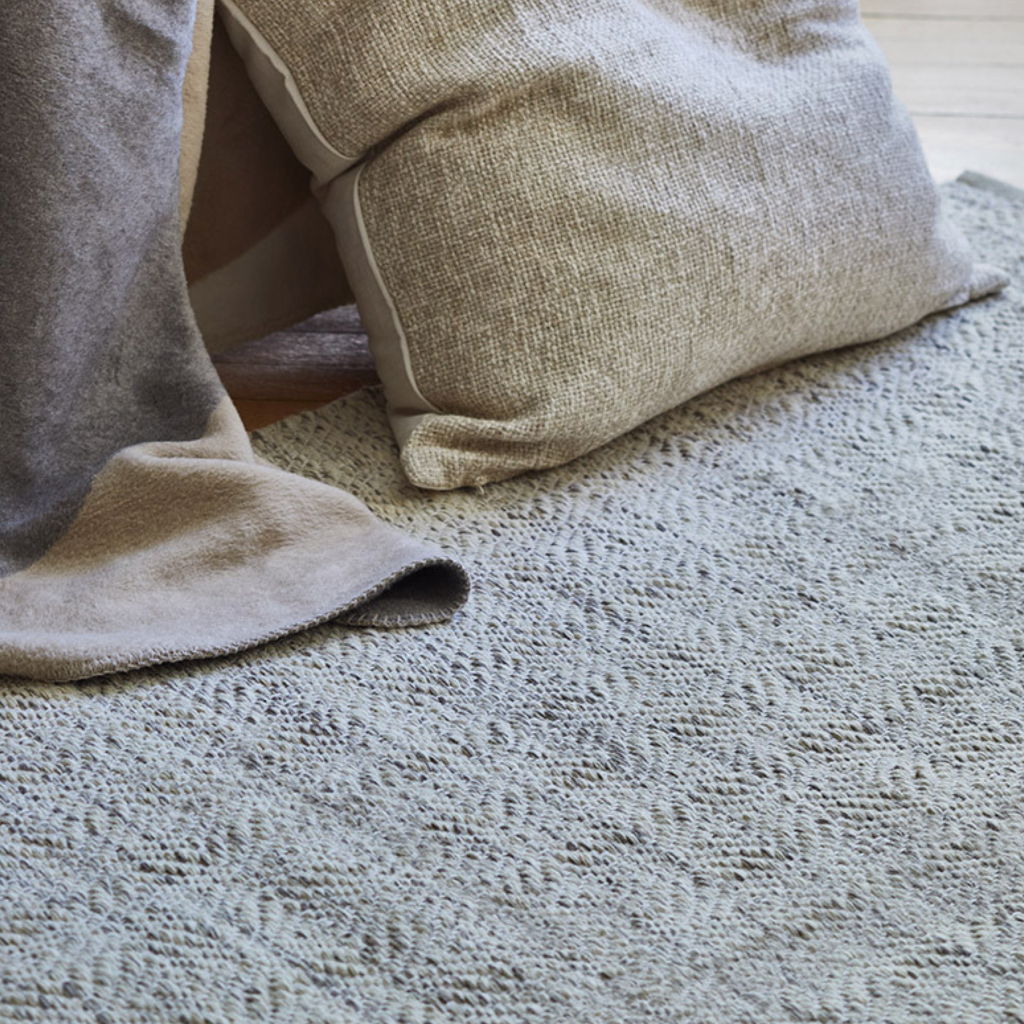 Liv Interior BRAGI Wool Tæppe 70 x 140 cm - Cream/Beige