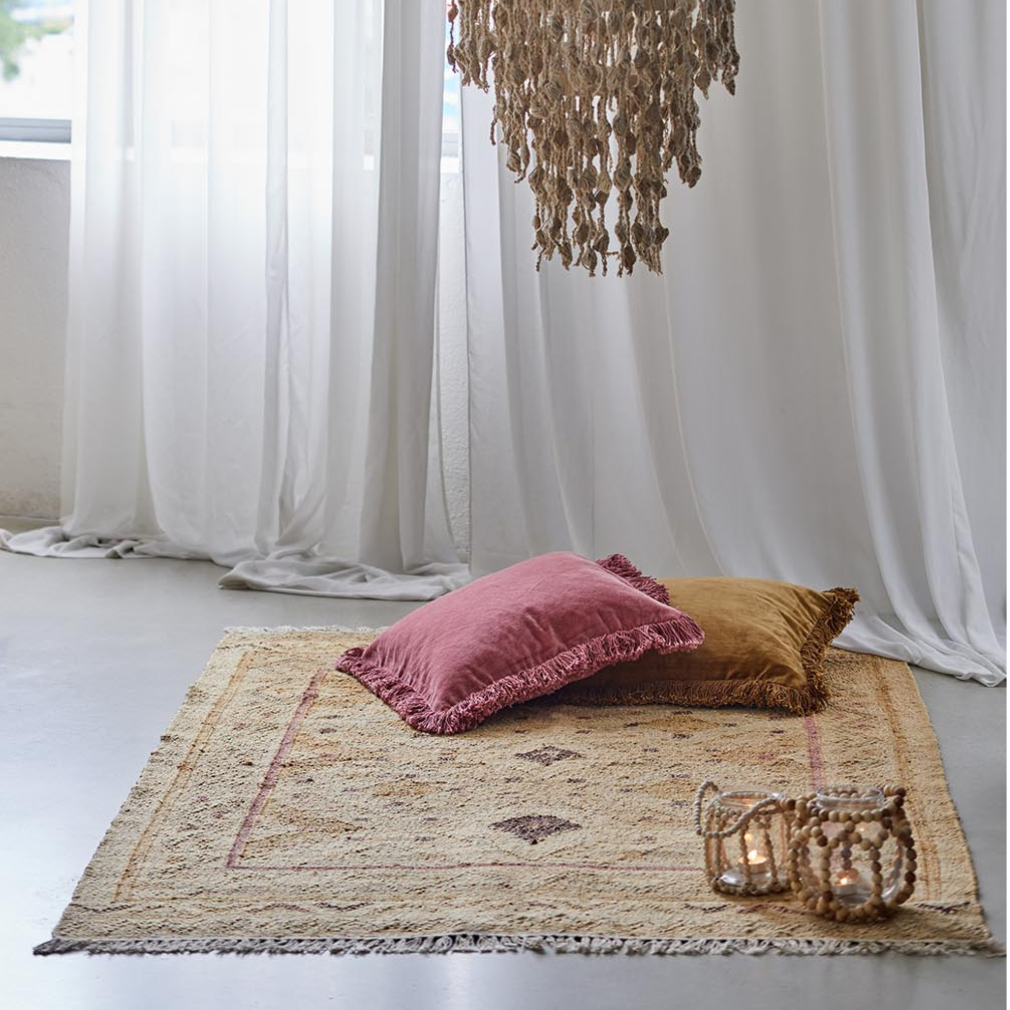 Liv Interior Jute Kelim PROVENCE Tæppe 140 x 200 cm