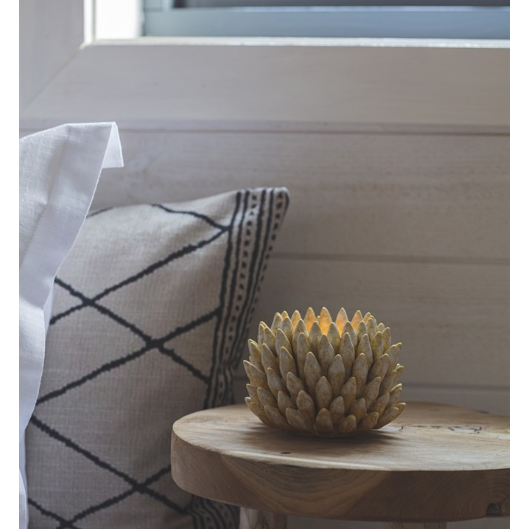 Mogihome Shelly Fyrfadsstage - Yellow