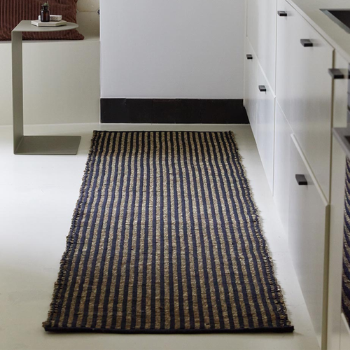 Liv Interior SAIGON Seagrass Tæpper 70 x 250 cm - Black