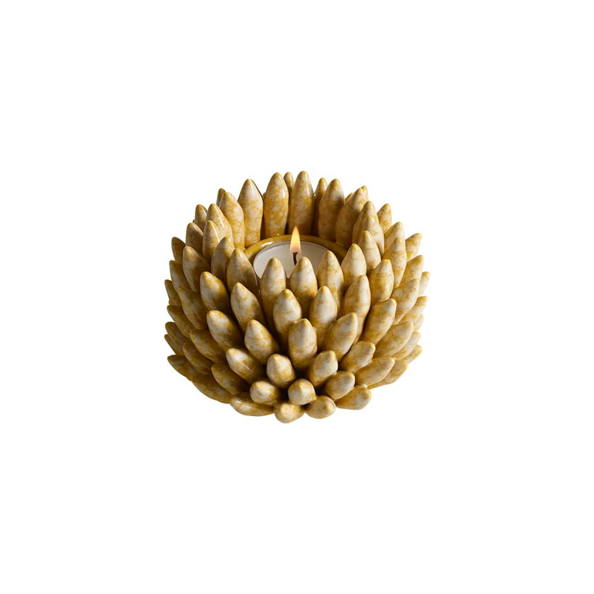 Mogihome Shelly Fyrfadsstage - Yellow